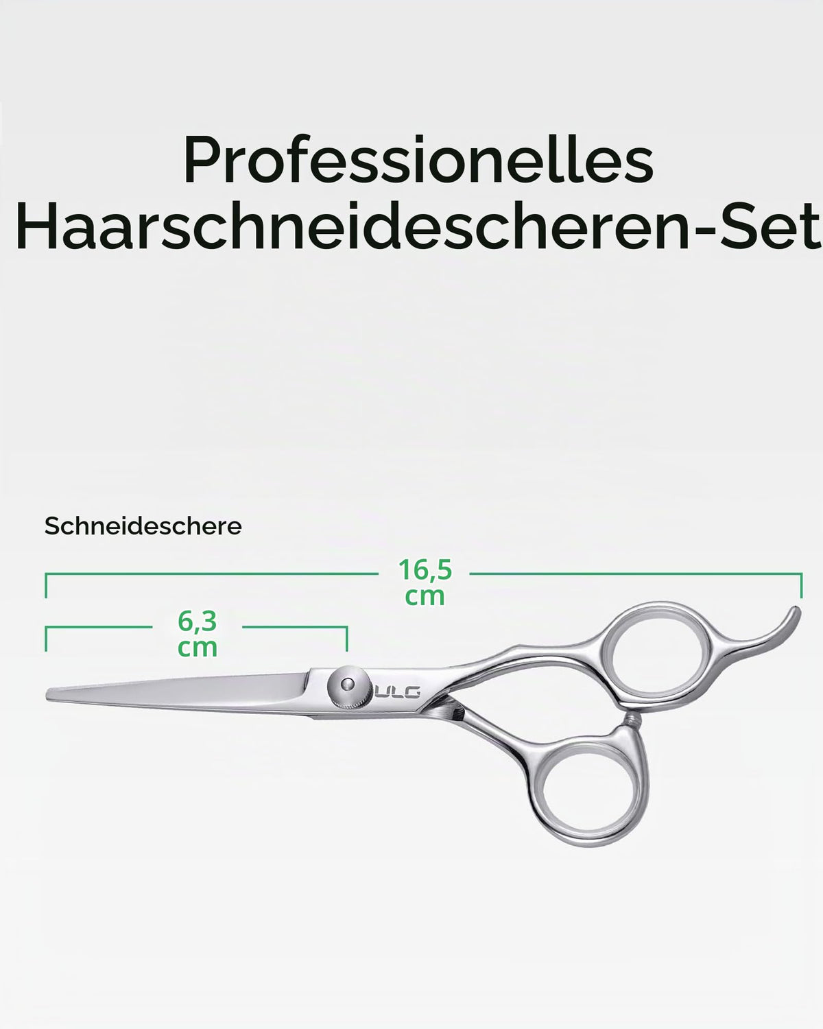 Haarschere Scharfe Friseurschere ULG 6.5 Zoll Präziser Schnitt Haarschnitt japanischer rostfrei edelstahl Rasiermesserscharf Effilierscheren