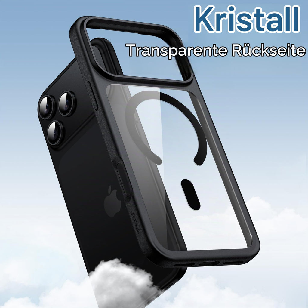 JETech Magnetische Hülle für iPhone 17, Durchsichtig