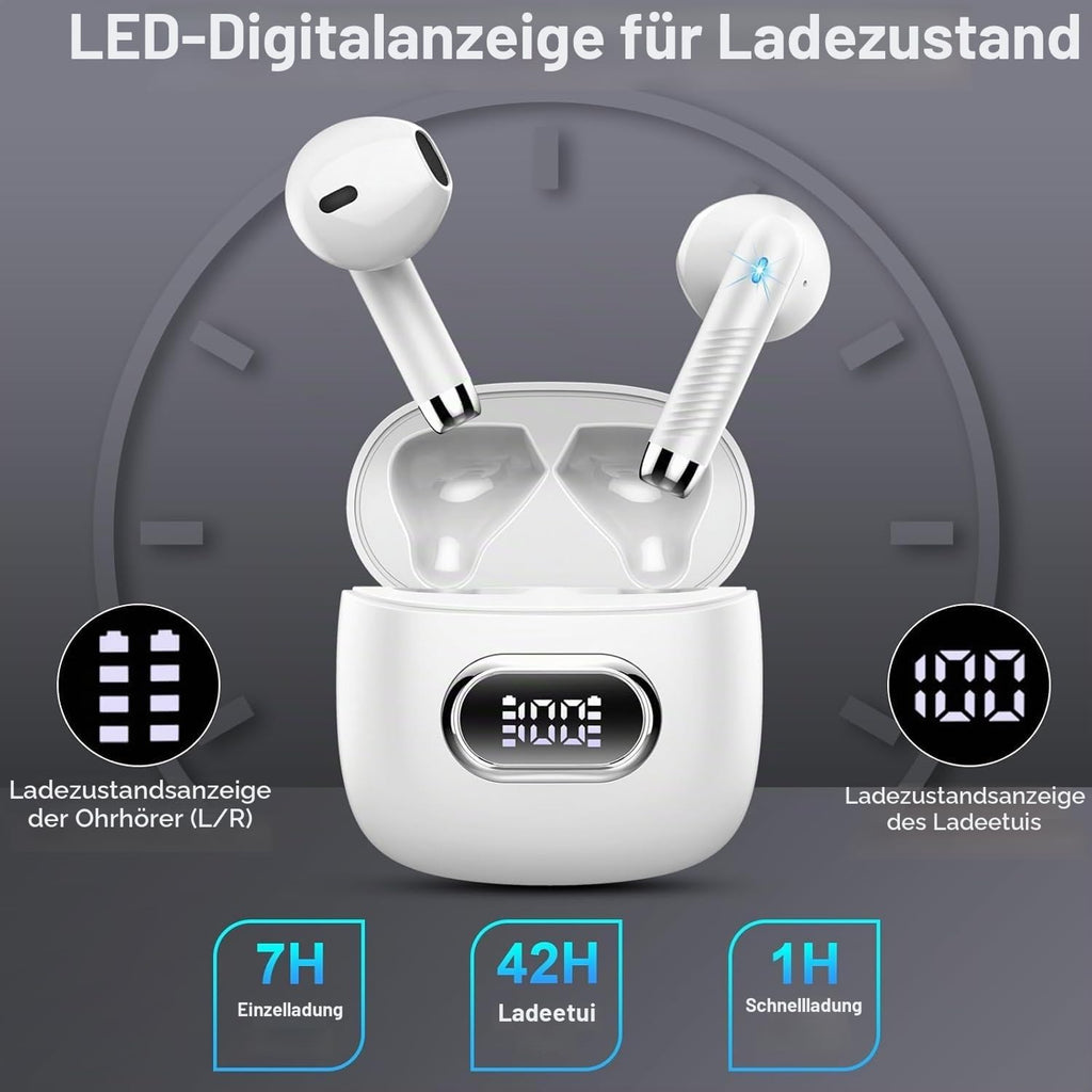 Drsaec Bluetooth Kopfhörer, In Ear Kopfhörer Kabellos Bluetooth 5.4
