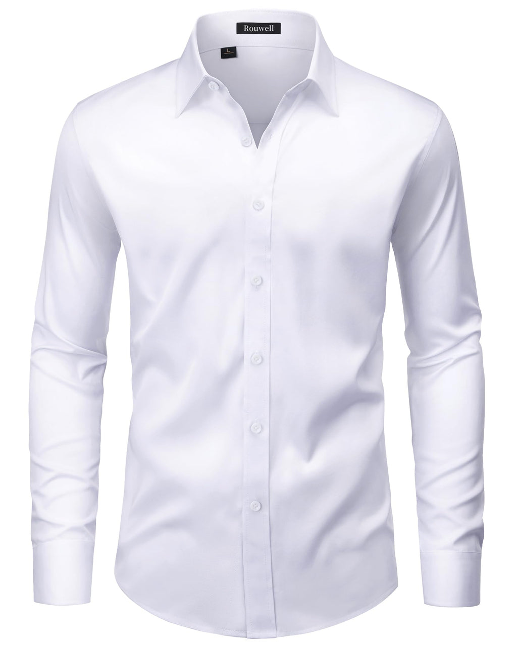 Men’s Wrinkle Free Dress Shirts Regular Fit Long Sleeve Non Iron Business Casual Wedding Stretch Button Down Shirt
