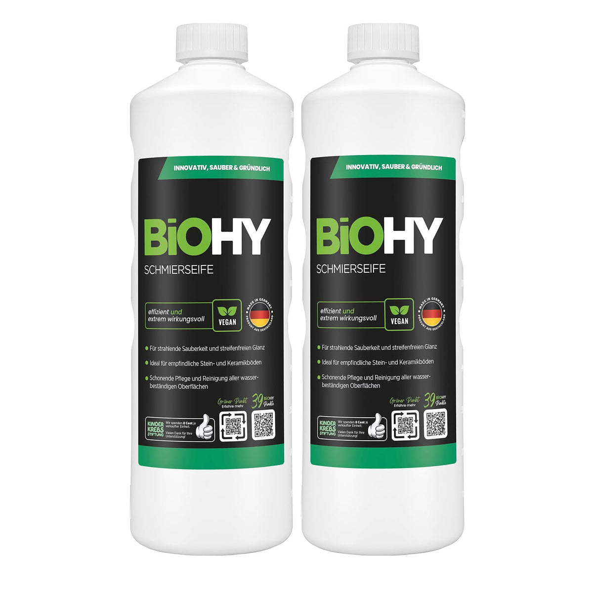 BiOHY Wischroboter Reiniger für Station mit Orangenduft (2 x 1 Liter)