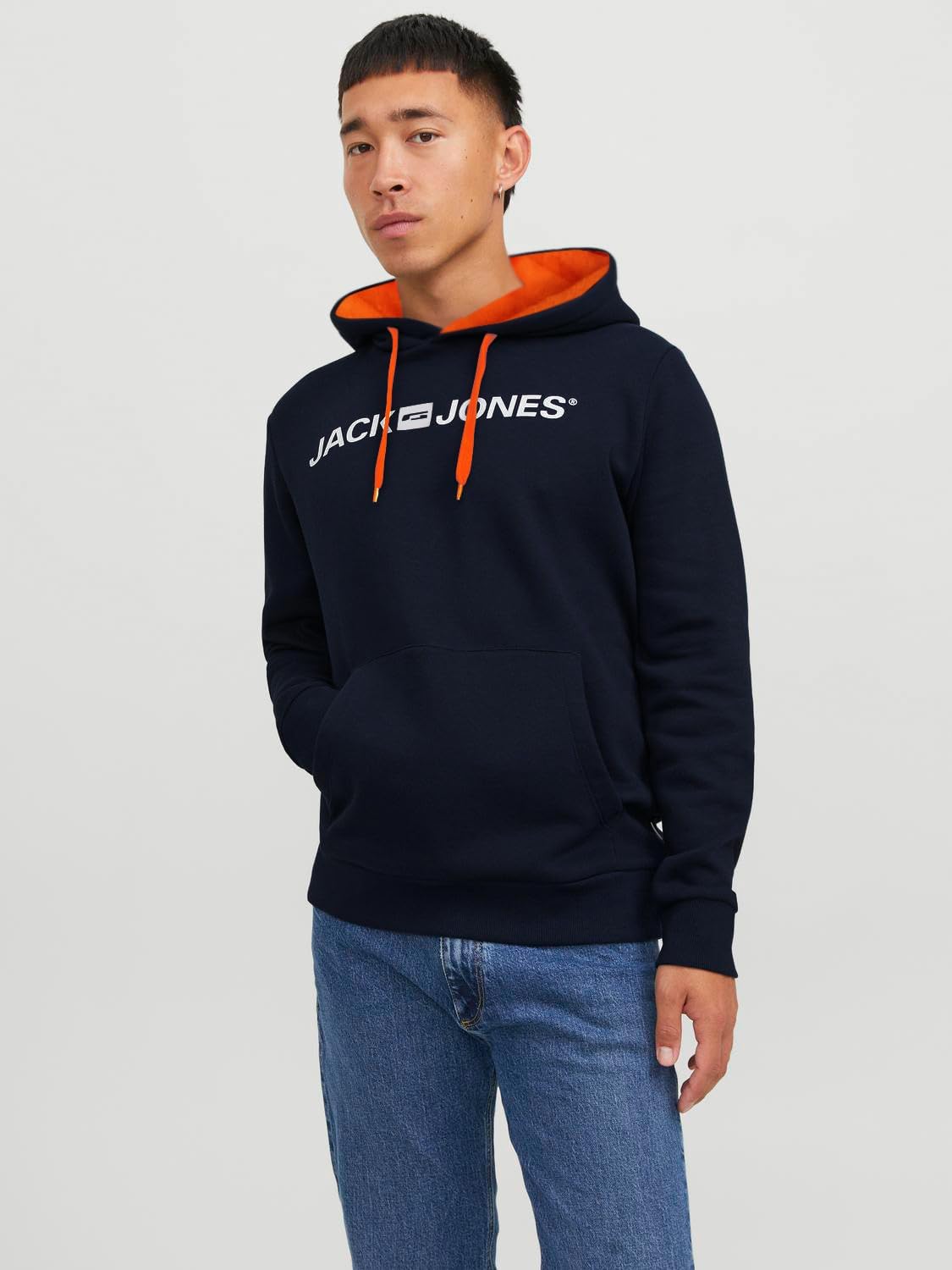 JACK & JONES Herren Kapuzenpullover mit Logo
