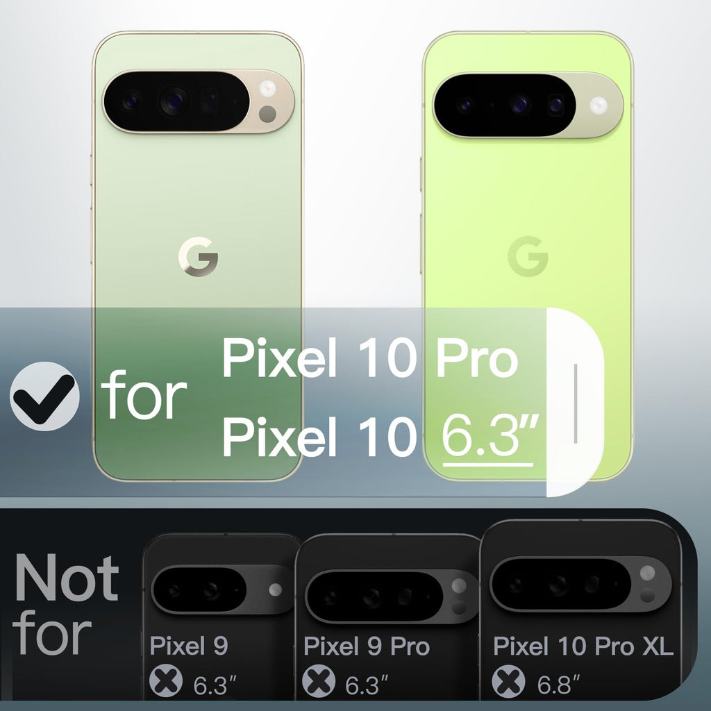 JETech Magnetische Hülle für Google Pixel 10/10 Pro, Obsidian