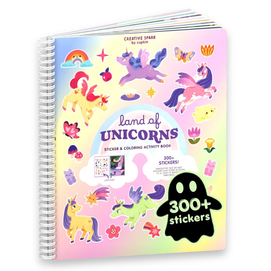 Cupkin Animal Habitats Sticker Book | 12 Coloring & Activity, 500+ Stickers