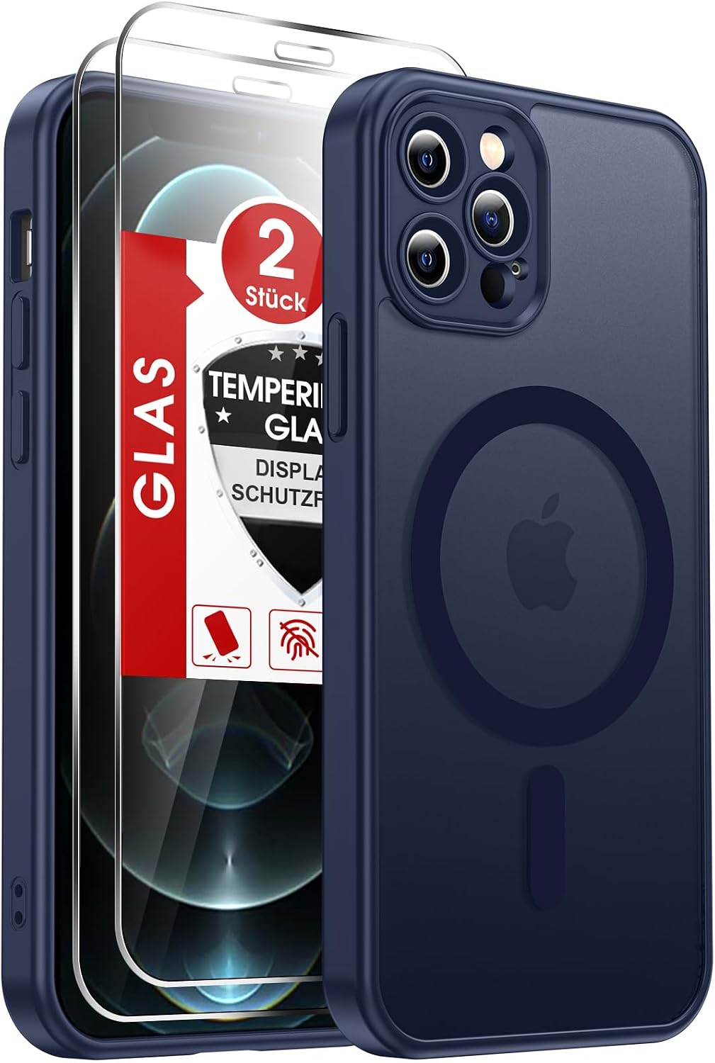LeYi für Samsung Galaxy A06 4G Hülle für Magsafe mit 2X Panzerglas-Schwarz