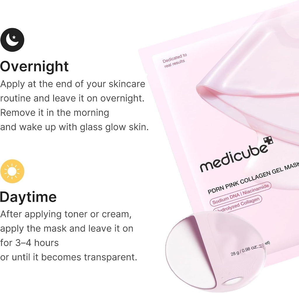 medicube Jelly Gel Maske PDRN Pink Kollagen mit Lachs-DNA x4
