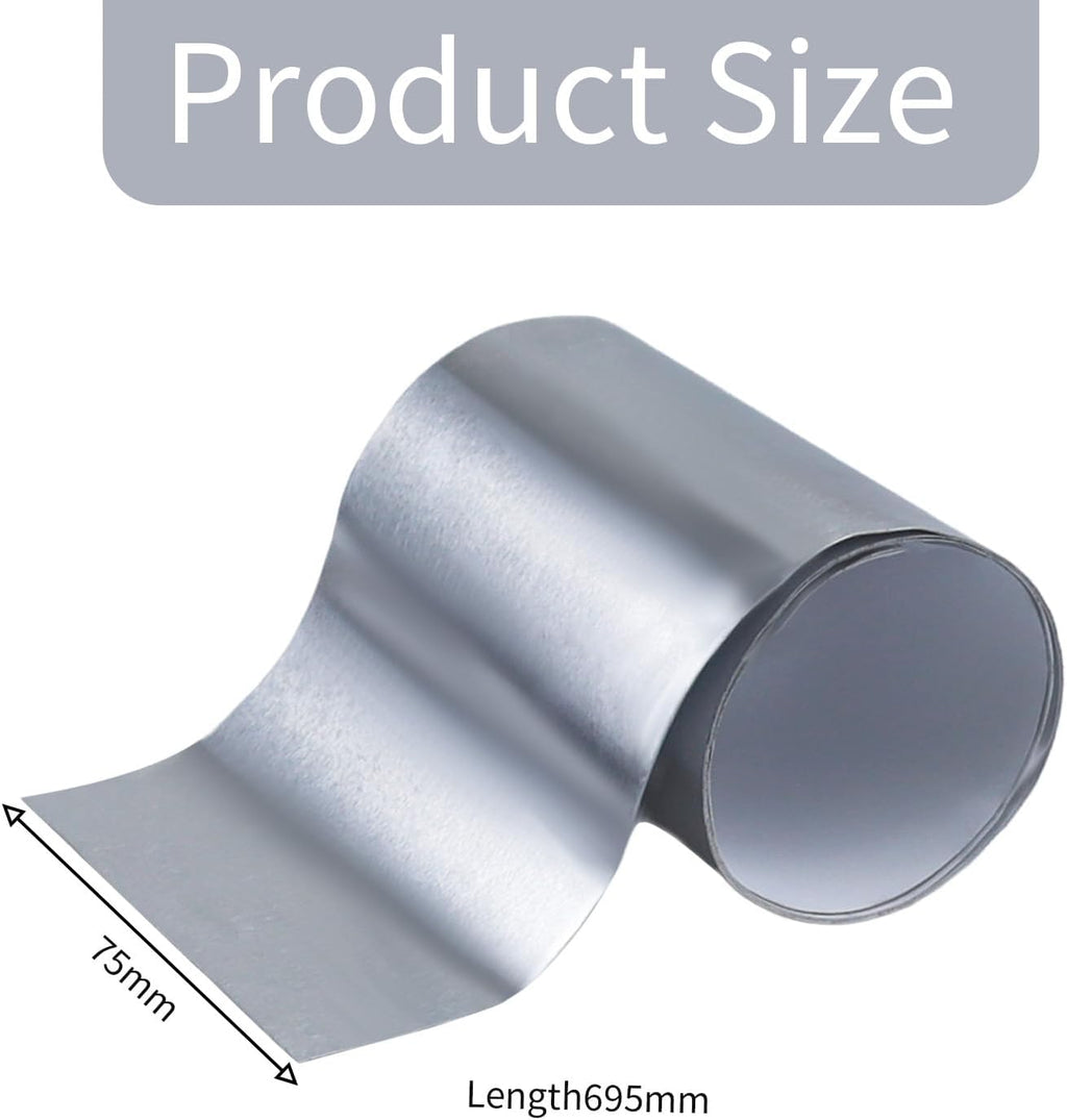 Dampfsperrfolie für Geschirrspüler, 2 Stück, 695×75 mm – Hitzeschutzfolie für Arbeitsplatte, kompatibel mit Beko/Whirlpool/Bauknecht – Aluminium Dampfbremsfolie