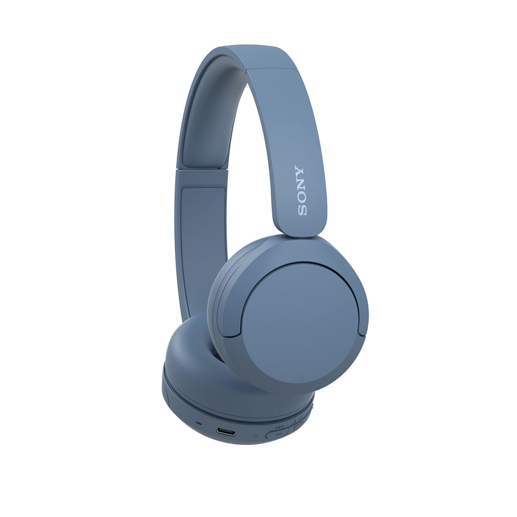 Sony WH-CH520 Kabellose Bluetooth-Kopfhörer - bis zu 50 Stunden Akkulaufzeit mit Schnellladefunktion, On-Ear-Modell - Schwarz