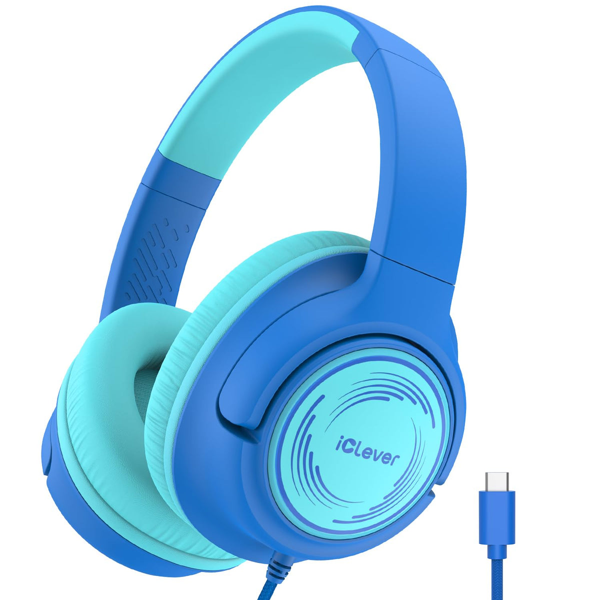 iClever HS26 Kinderkopfhörer mit 3,5-mm-Kabel für Schule/Tablet/Reisen