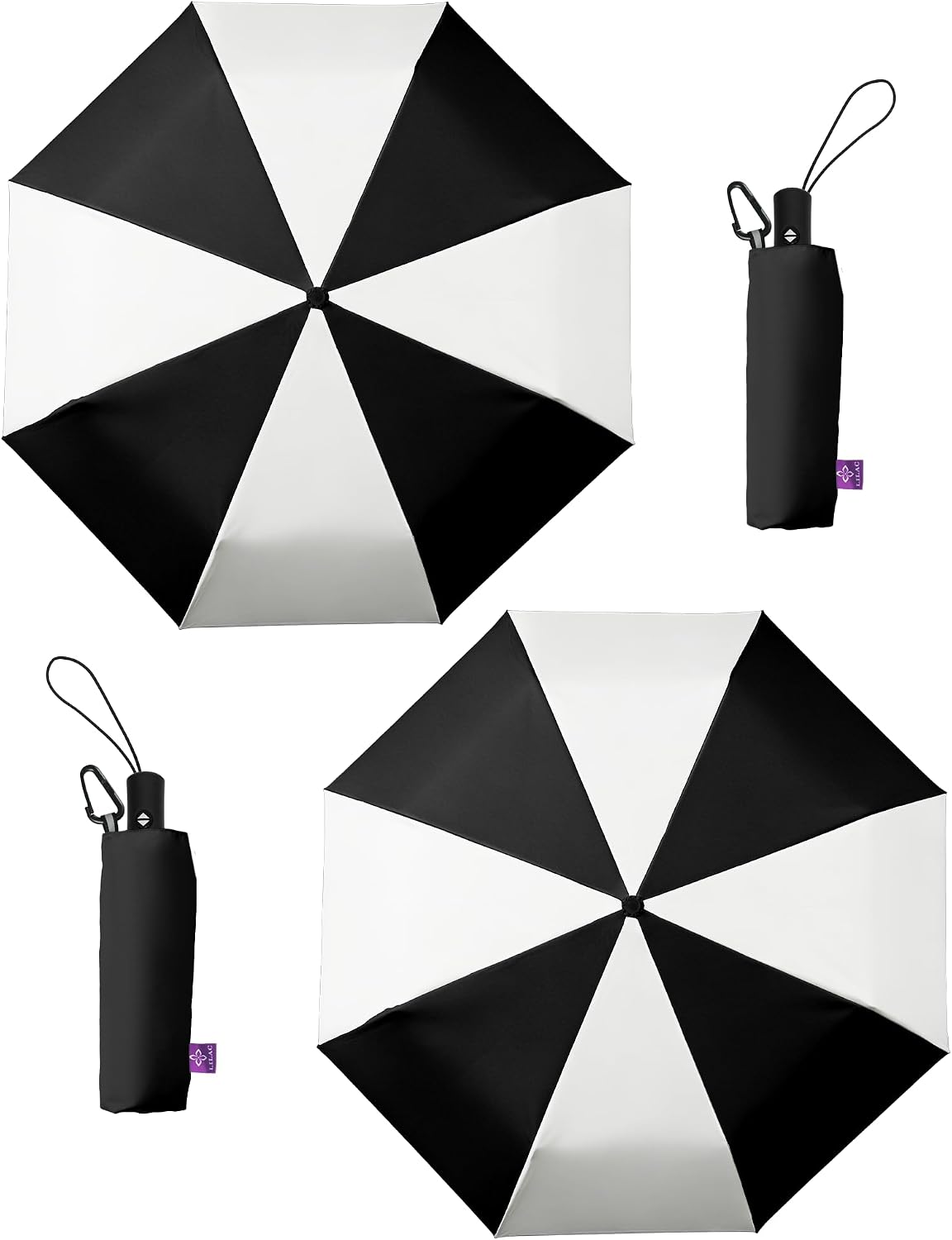 LILAC Regenschirm Klein Stabil Windfest