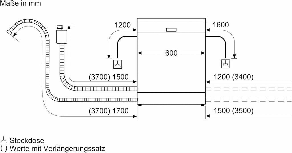 Bosch SMU4EVS08E, Serie 4, Smarter Unterbau-Geschirrspüler 60 cm, Besteckschublade, Spülmaschine mit Programmassistent, besonders Leise, höhenverstellbarer Oberkorb, Automatische Türöffnung, Edelstahl