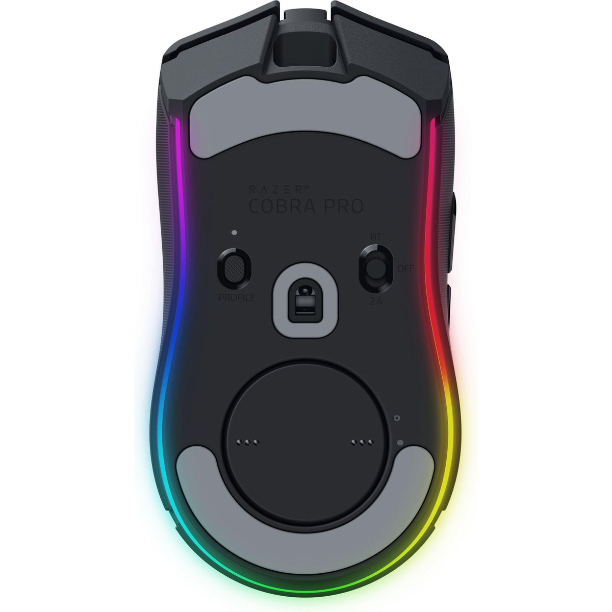 Razer Cobra Pro - kabellose Gaming-Maus mit RGB - Optischer Focus Pro Sensor mit 30K DPI (10 Anpassbare Tasten, HyperSpeed Wireless Polling 8K Hz, Bluetooth, Chroma-Beleuchtung mit 11 Zonen) Weiß