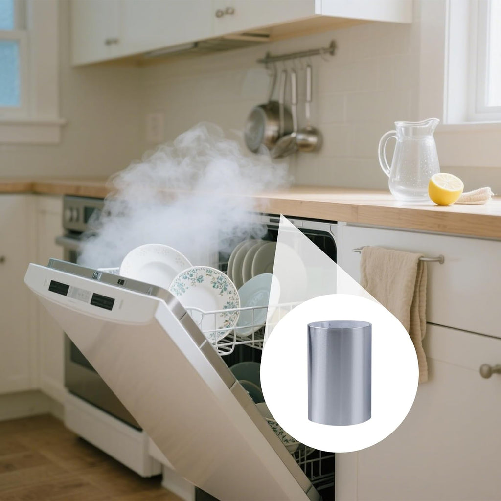 Dampfsperrfolie für Geschirrspüler, 2 Stück, 695×75 mm – Hitzeschutzfolie für Arbeitsplatte, kompatibel mit Beko/Whirlpool/Bauknecht – Aluminium Dampfbremsfolie
