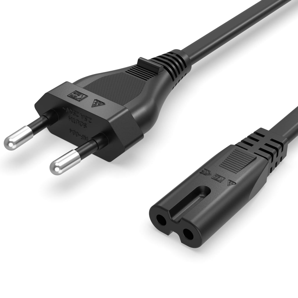 Superer 2M Netzkabel Stromkabel Passend für PS5 PS4 Xbox TV Fernseher