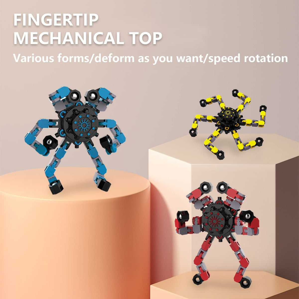 Transformable Fidget Spinners,30PCS Funny Sensory Fidget Toys for Kids