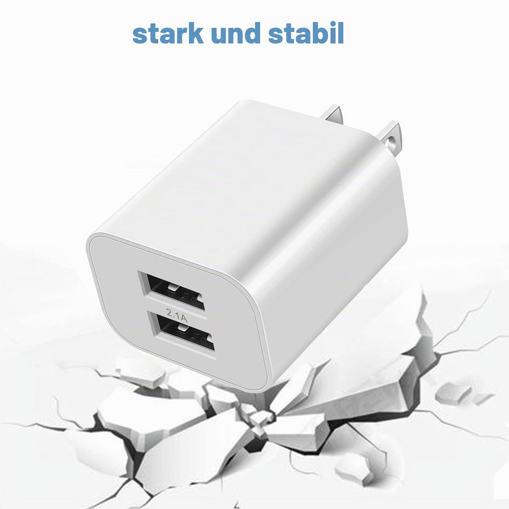 2er Pack USB C Ladegerät, 4 Ports 40W Mehrfach Schnellladegerät Netzteil Power Adapter Für iPhone 18/17/16/15/14/Für iPhone 13/12/11 Pro/Max/Plus/XR/XS/iPad/Samsung Handy, USB C & USB A PD 3.0 Charger