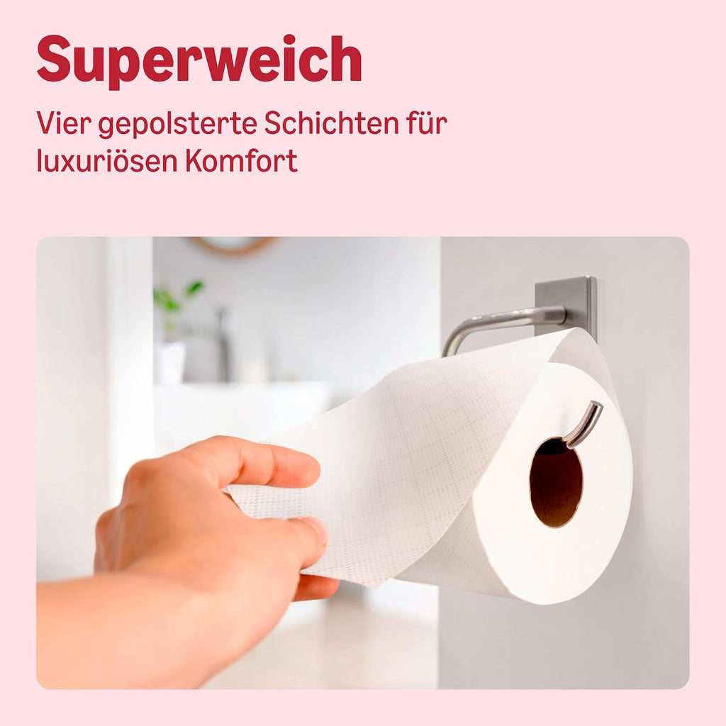 by Amazon Premium Toilettenpapier, 4-lagig, 48 Rollen (4 Packungen à 12 Stück), 160 Blatt pro Rolle, FSC-zertifiziert