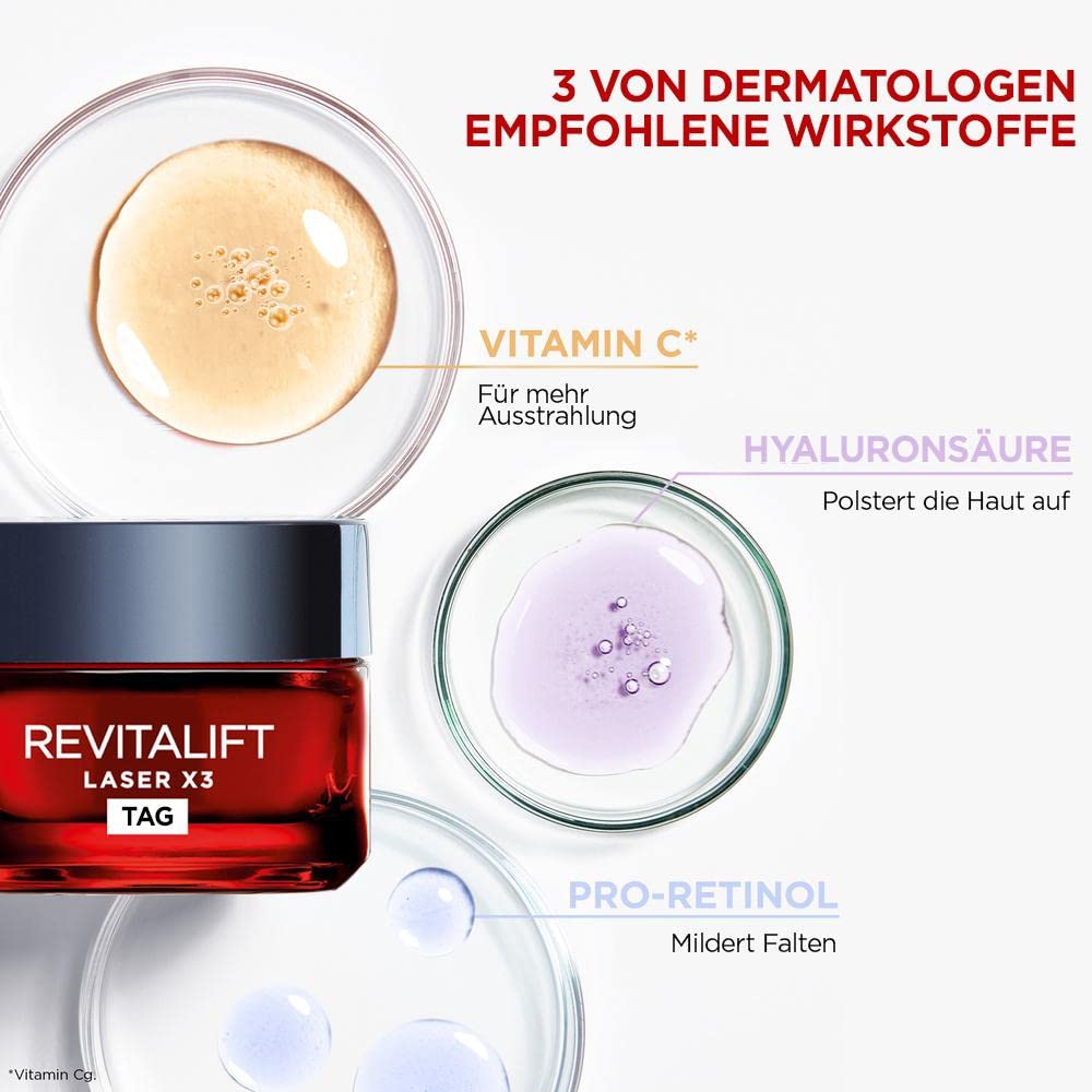 L'Oréal Paris Anti-Aging,Tagescreme gegen Falten, straffend, 50 ml