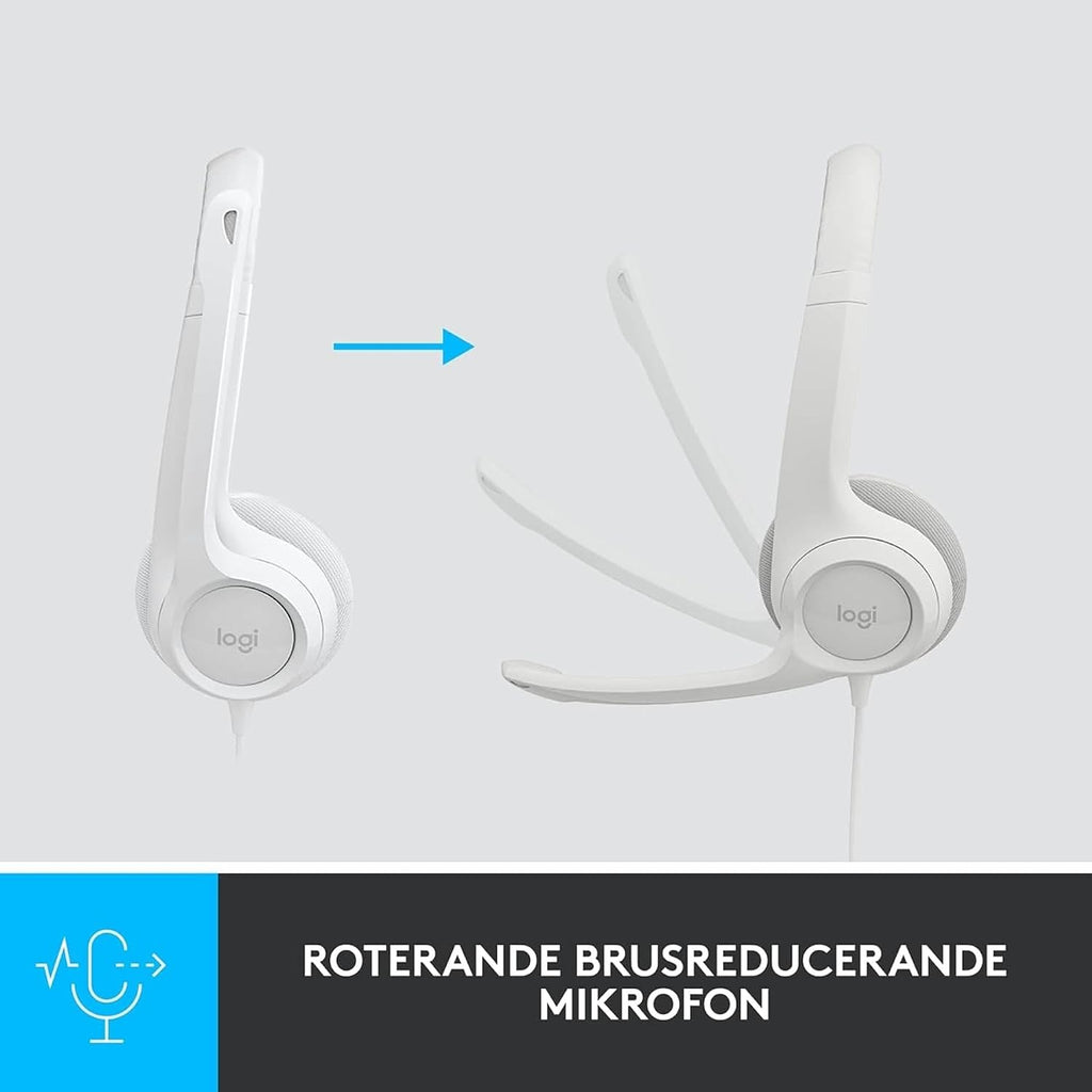 Logitech H390 Kopfhörer für PC zuhause, PC-Headset mit Mikrofon, Schwarz