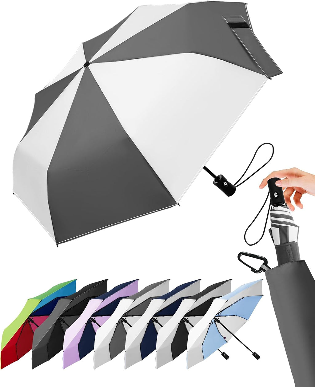LILAC Regenschirm Klein Stabil Windfest