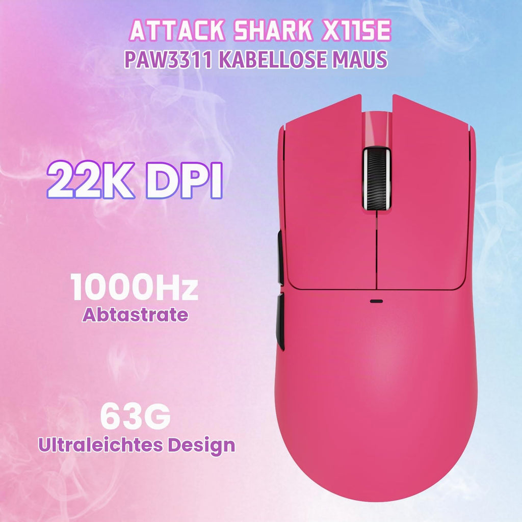 ATTACK SHARK X11SE Kabellose Gaming-Maus