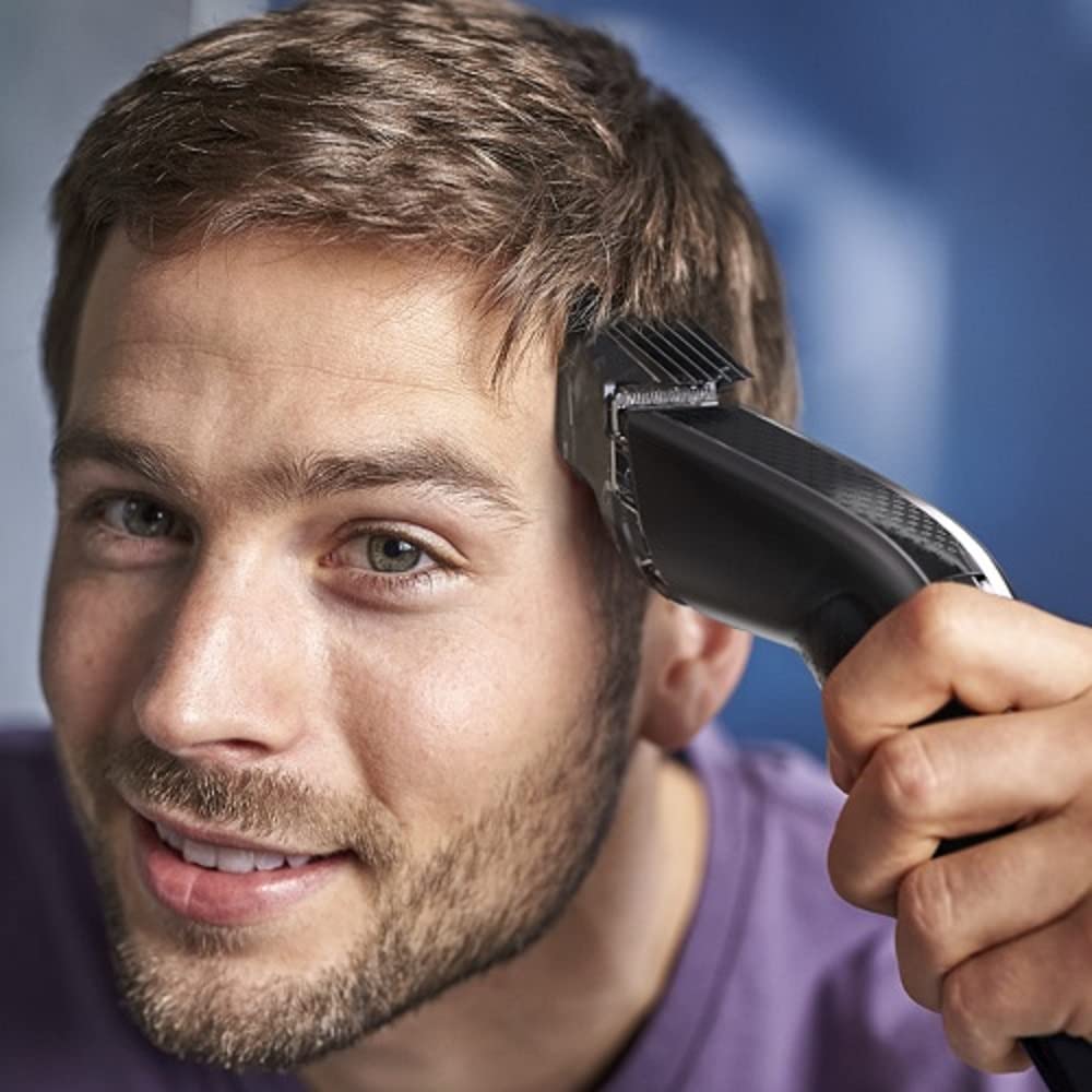 Philips HC5630/15 Haarschneider Series 5000 mit 28 Längeneinstellungen, 3 Kammaufsätzen und Turbo Modus