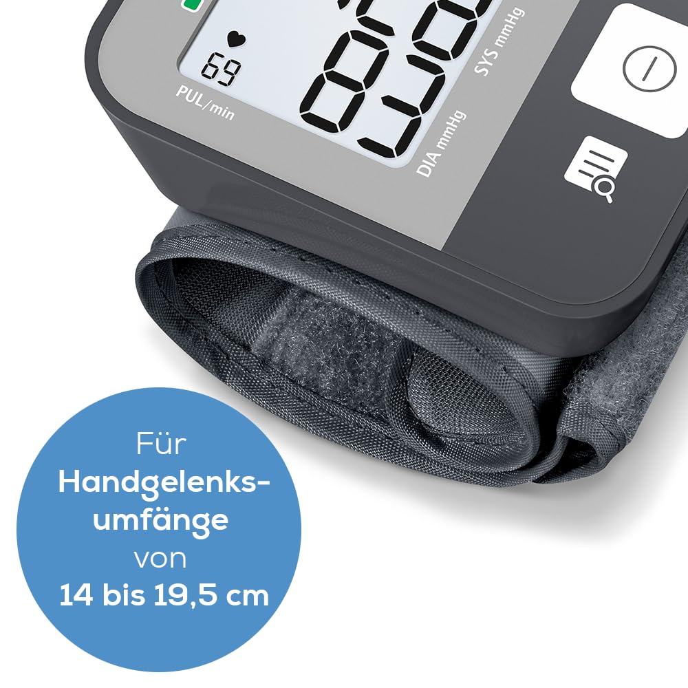 Beurer BM 27 Oberarm-Blutdruckmessgerät mit Manschettensitzkontrolle, klinisch validiert, Manschette für 22-42 cm, Risikoindikator, Arrhythmie-Erkennung, Datenübertragung zu Apple Health und co.
