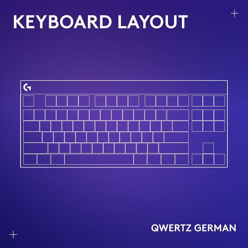 Logitech G G515 LIGHTSPEED TKL kabellose flache Gaming-Tastatur (Schwarz)