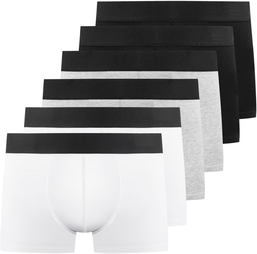 YouShow Mens Boxers 6/12 Pack Mens Underwear Hipsters Cotton Pants Trunks