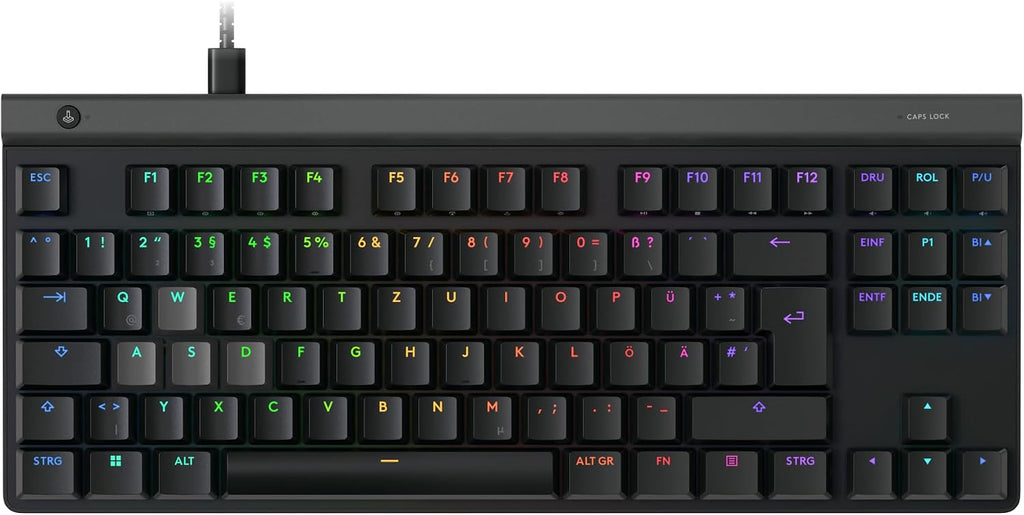 Logitech G G515 LIGHTSPEED TKL kabellose flache Gaming-Tastatur (Schwarz)