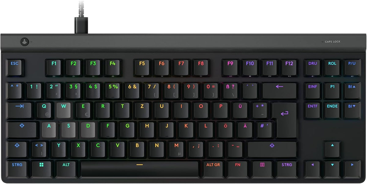 Logitech G G515 LIGHTSPEED TKL kabellose flache Gaming-Tastatur (Schwarz)