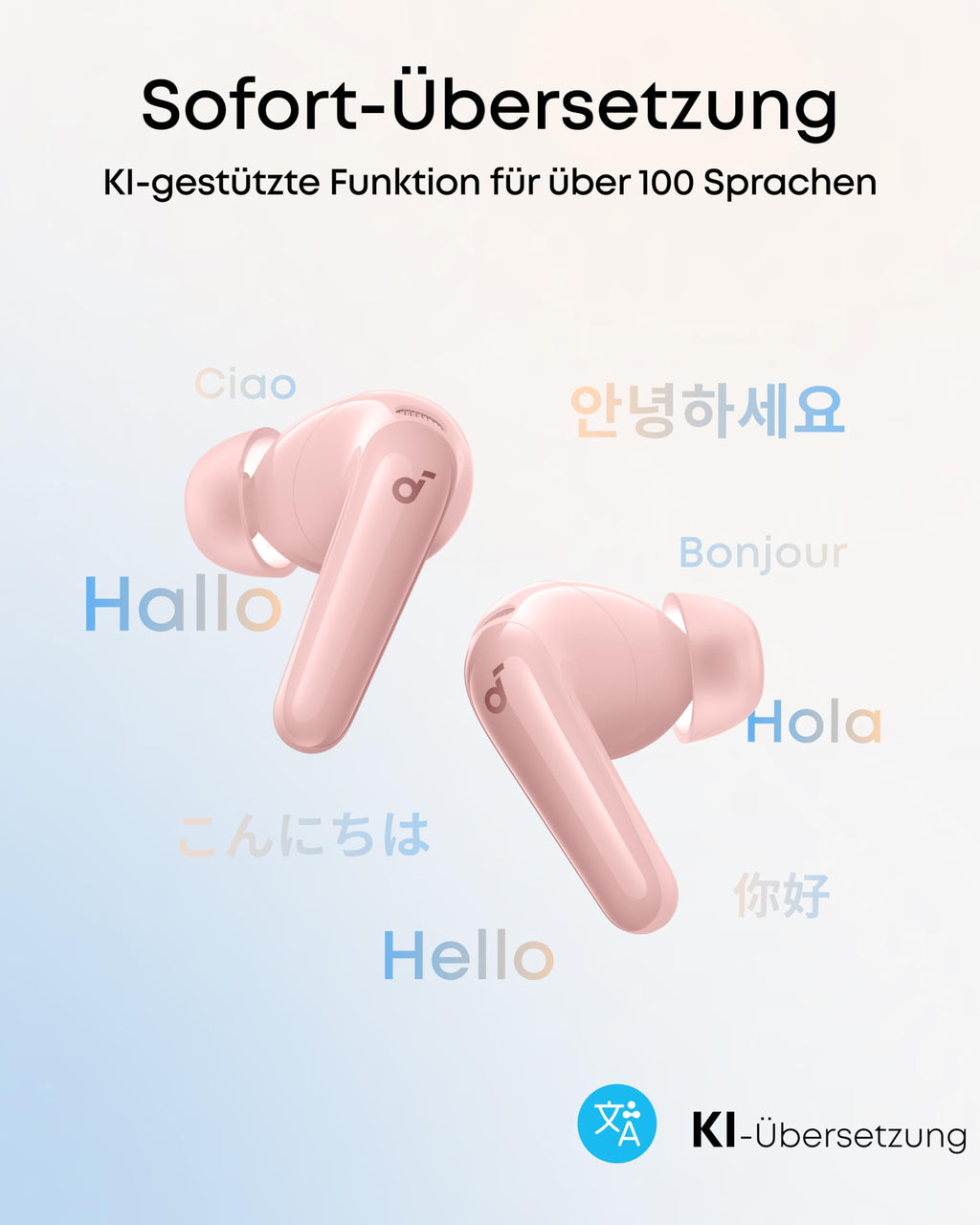 Soundcore by Anker P31i kabellose Bluetooth-Kopfhörer, Hi-Res Sound Schwarz