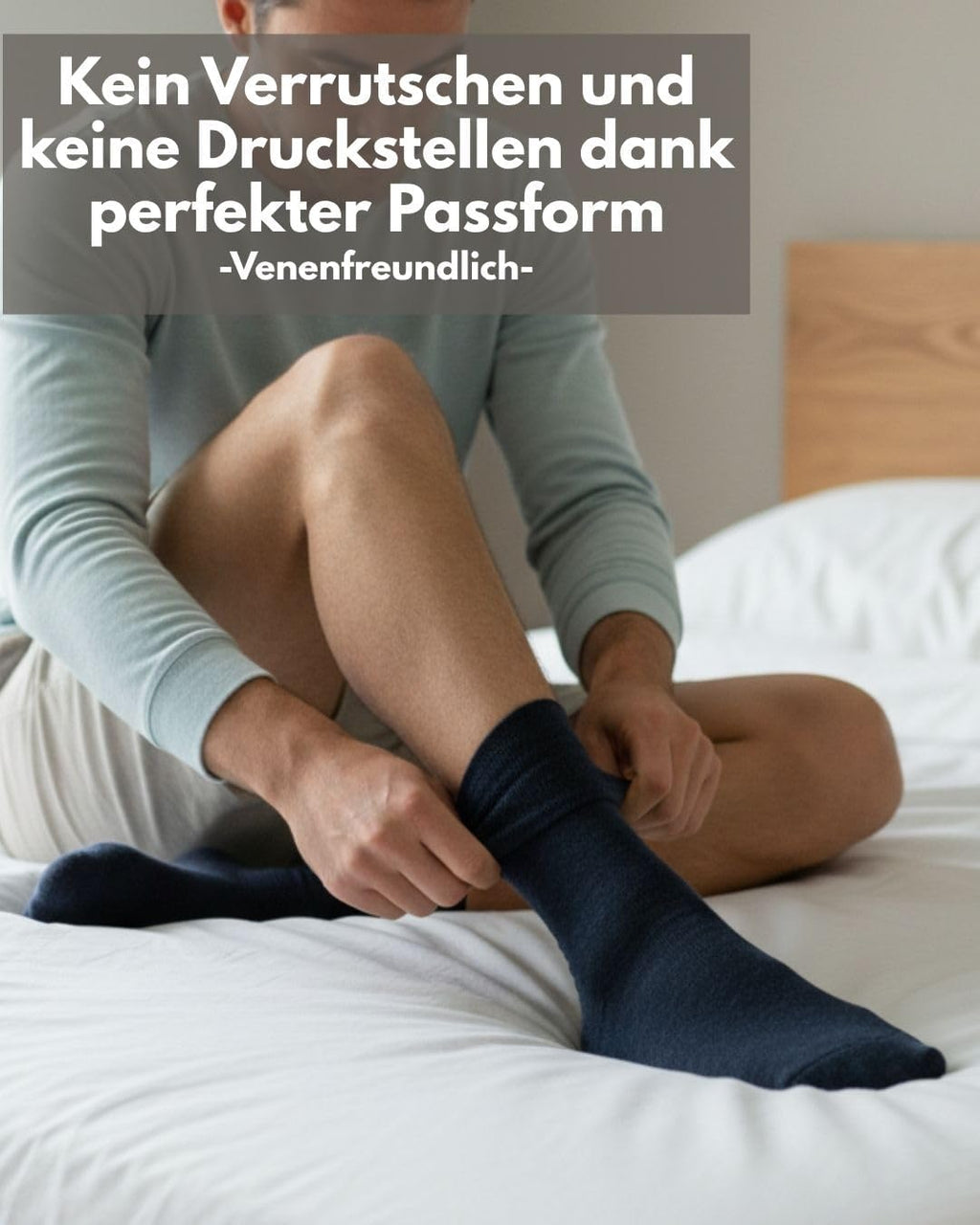 sockenkauf24 Diabetikersocken ohne Gummi & ohne Naht 97% Baumwolle (6 Paar) Diabetiker Socken mit Komfortbund für Damen & Herren