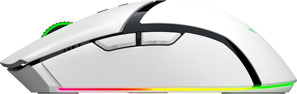 Razer Cobra Pro - kabellose Gaming-Maus mit RGB - Optischer Focus Pro Sensor mit 30K DPI (10 Anpassbare Tasten, HyperSpeed Wireless Polling 8K Hz, Bluetooth, Chroma-Beleuchtung mit 11 Zonen) Weiß