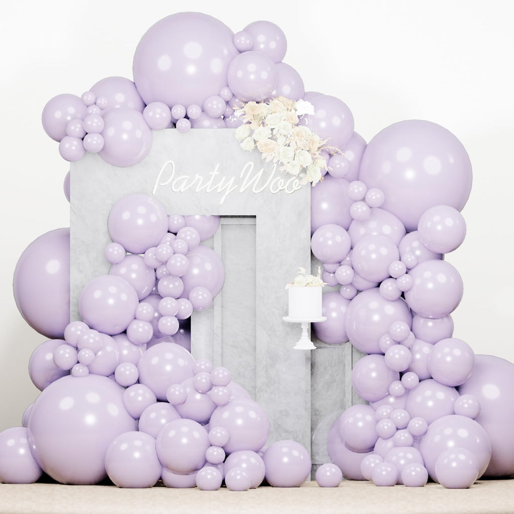 PartyWoo Black Balloons 140pcs Different Sizes of 18 12 10 5 Inch