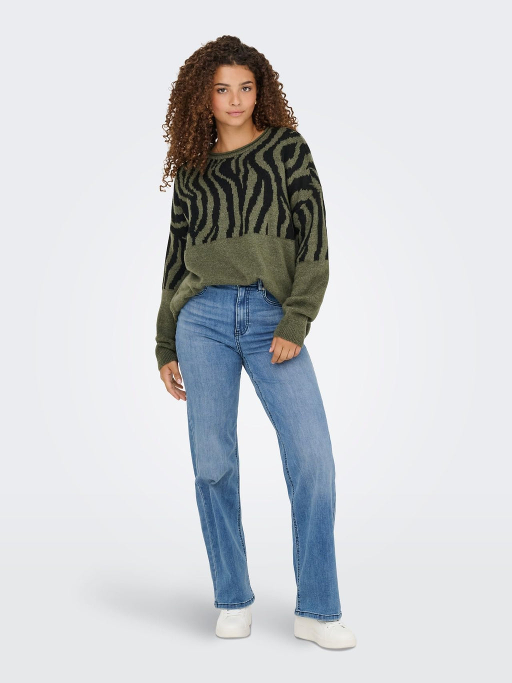 ONLY Damen Jeans Mit Weitem Bein Only Female Jeans mit Weitem Bein Onljuicy-wauw Hohe Taille Weiter Beinschnitt Jeans