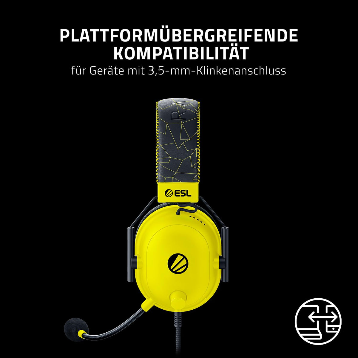 Razer BlackShark V2 X - Multi-Plattform kabelgebundenes Esports-Headset (Triforce 50mm Treiber, Erweiterte Passive Geräuschunterdrückung, 7.1 Surround Sound, Hyperclear Cardioid Mic) Grün
