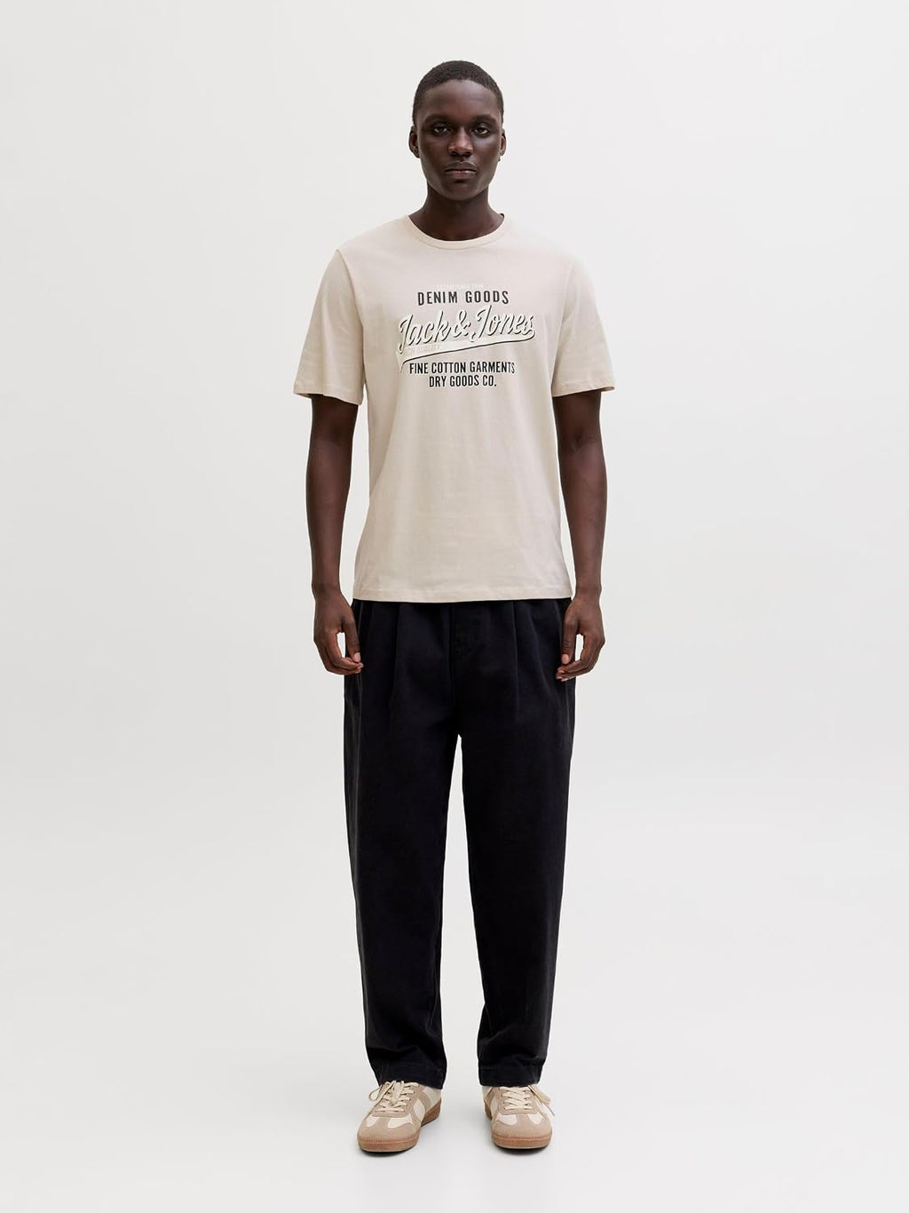JACK & JONES Herren T-Shirt 3er Pack – Baumwolle, Rundhals, Kurzarm, mit Print – Bequeme Freizeitshirts im modernen Design