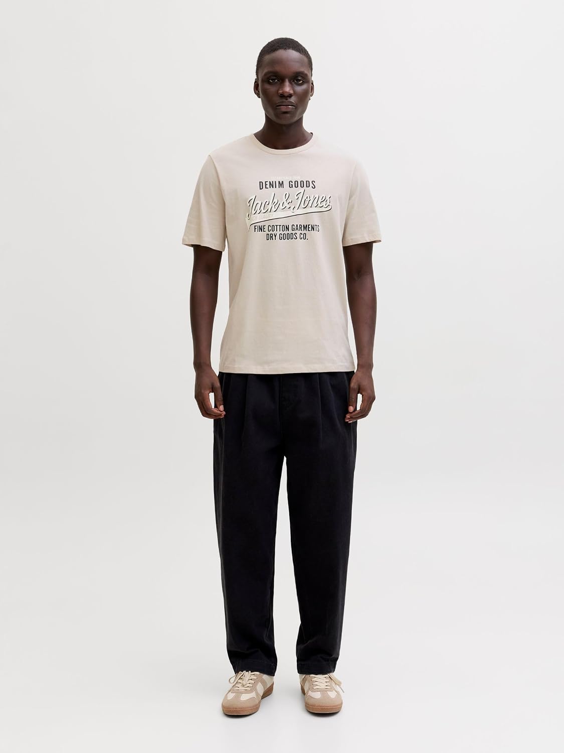 JACK & JONES Herren T-Shirt 3er Pack – Baumwolle, Rundhals, Kurzarm, mit Print – Bequeme Freizeitshirts im modernen Design