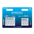 eneloop, AA/Mignon Ni-MH Akku, 8er-Pack, Kapazität mit min. 2000 mAh, Ready-to-Use Ni-MH Akkus, bis zu 2000 Mal wiederaufladbar, plastikfreier Verpackung, standard, weiß