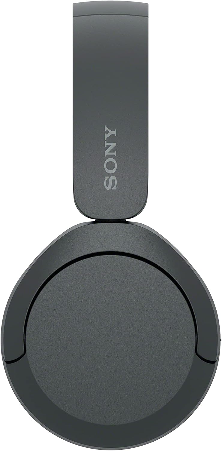 Sony WH-CH520 Kabellose Bluetooth-Kopfhörer - bis zu 50 Stunden Akkulaufzeit mit Schnellladefunktion, On-Ear-Modell - Schwarz