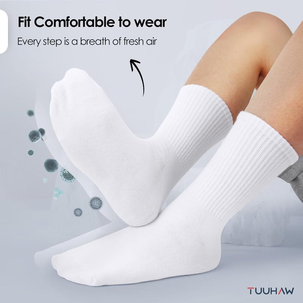 Chaussettes Homme Femme Coton Sport Tennis Course Golf (Lot de 6/12)