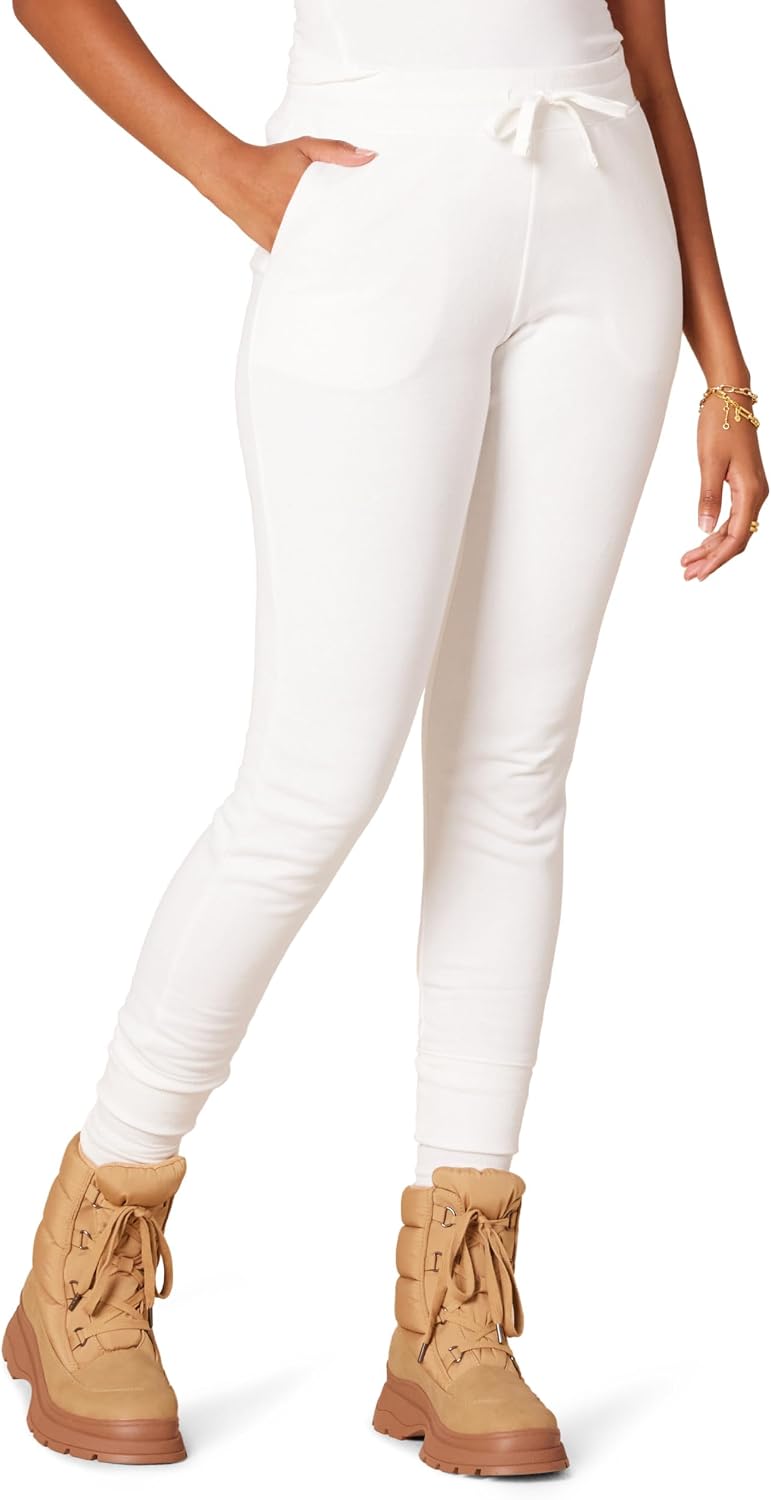 Amazon Essentials Women's Cotton Fleece Jogger Sweatpants with Drawstring (Available in Plus Size)
