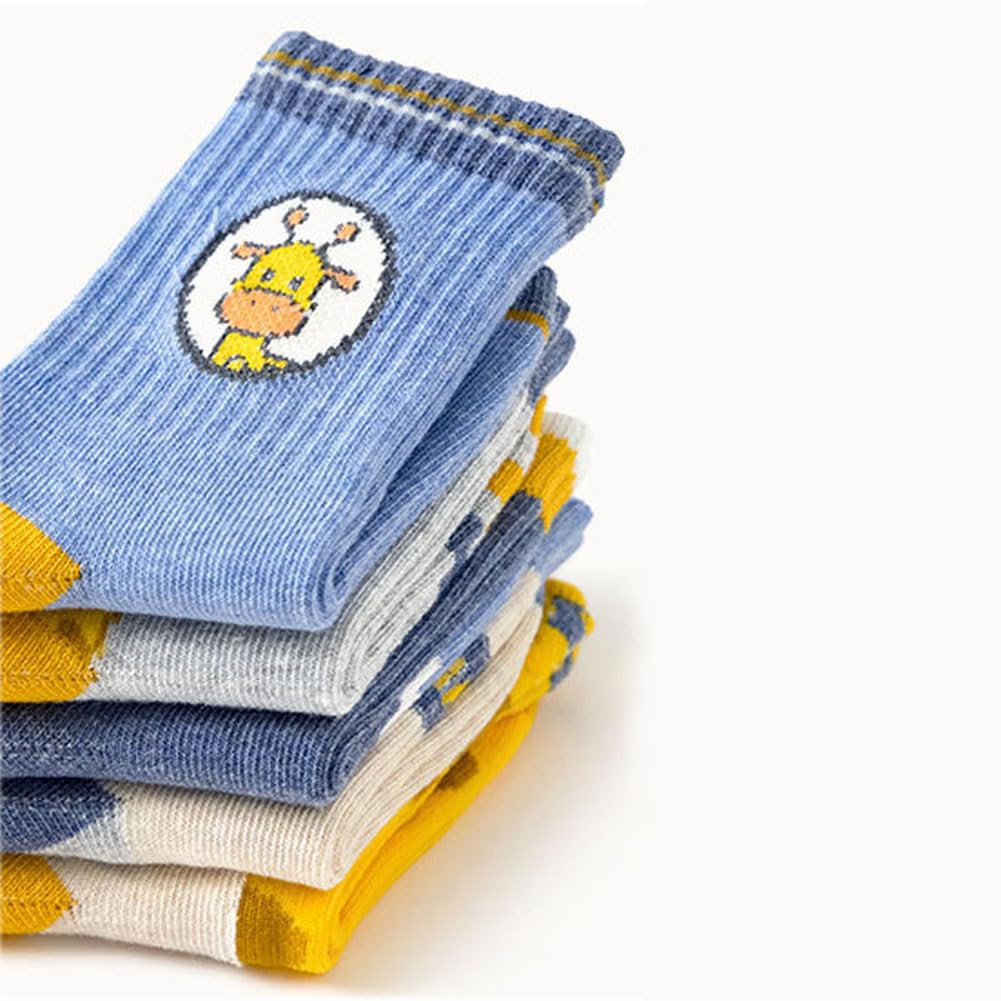 FedMois 10 Paires Chaussettes chaudes hiver en Coton Garçons Filles Socquette Enfant