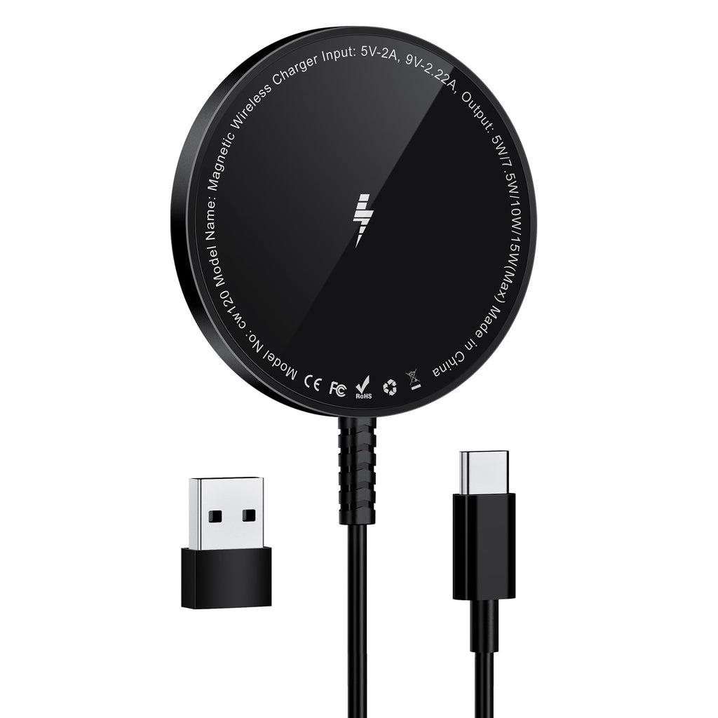 Mag-Safe Ladegerät für iPhone Ladestation: Starker Magnet Wireless Charger