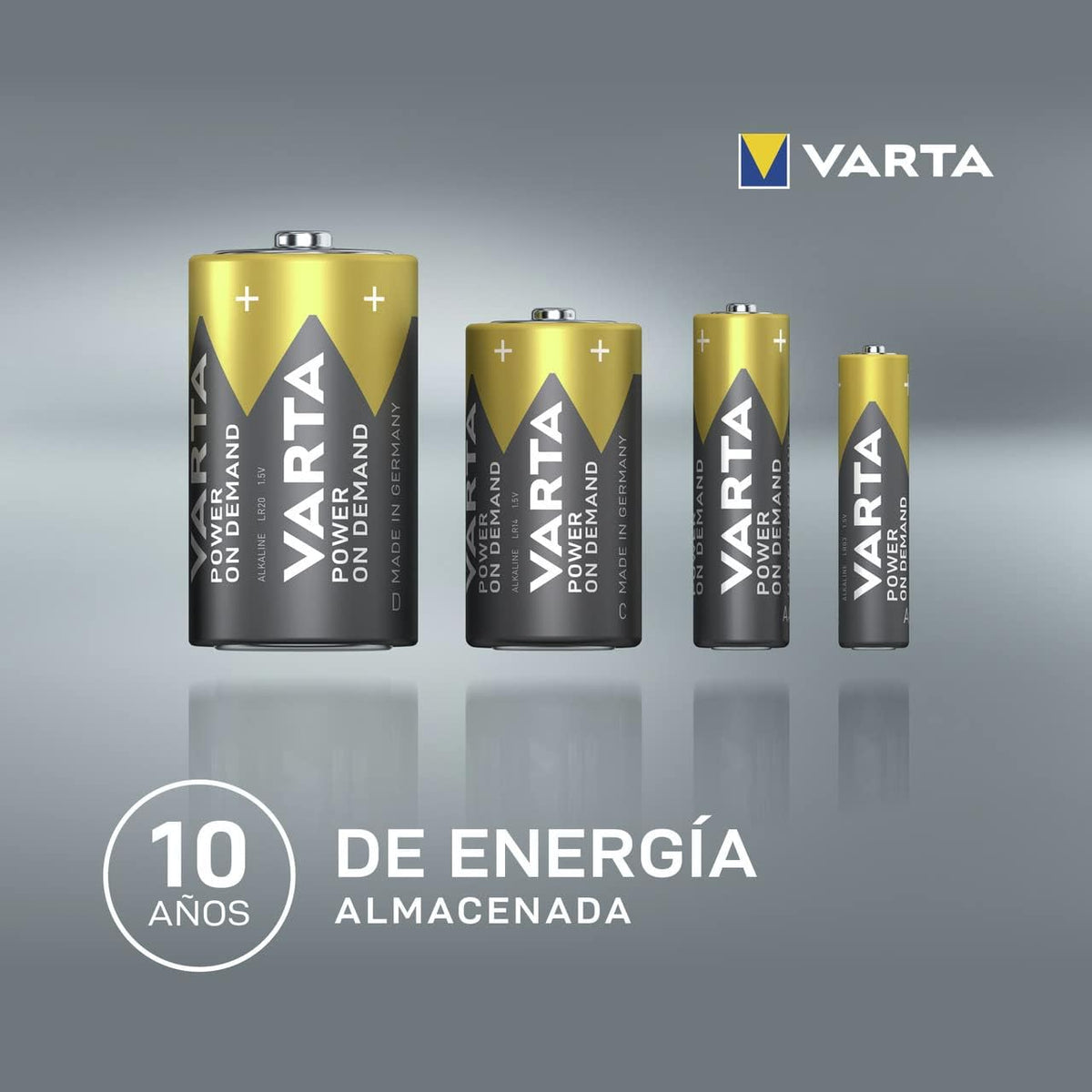 Varta Batterien AAA 100 Stück Power on Demand Alkaline 1,5 V Vorratspack