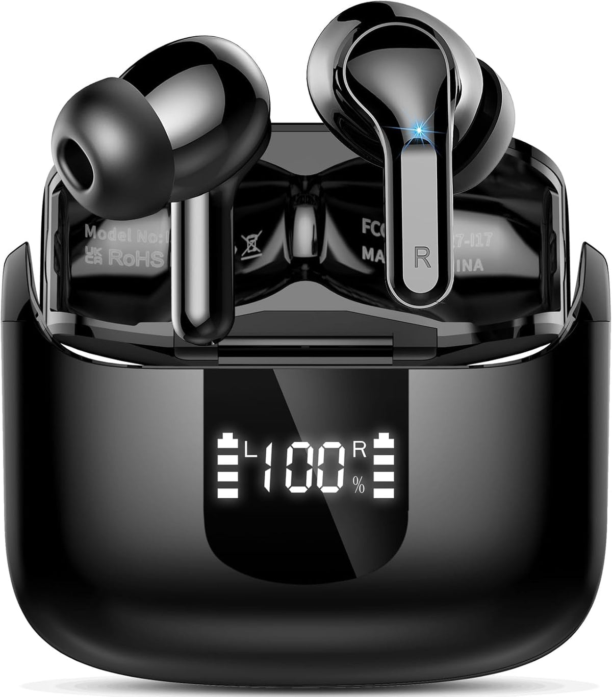 2026 Kopfhörer Kabellos Bluetooth 5.4 Kopfhörer, 6D-Stereo Ohrhörer in Ear