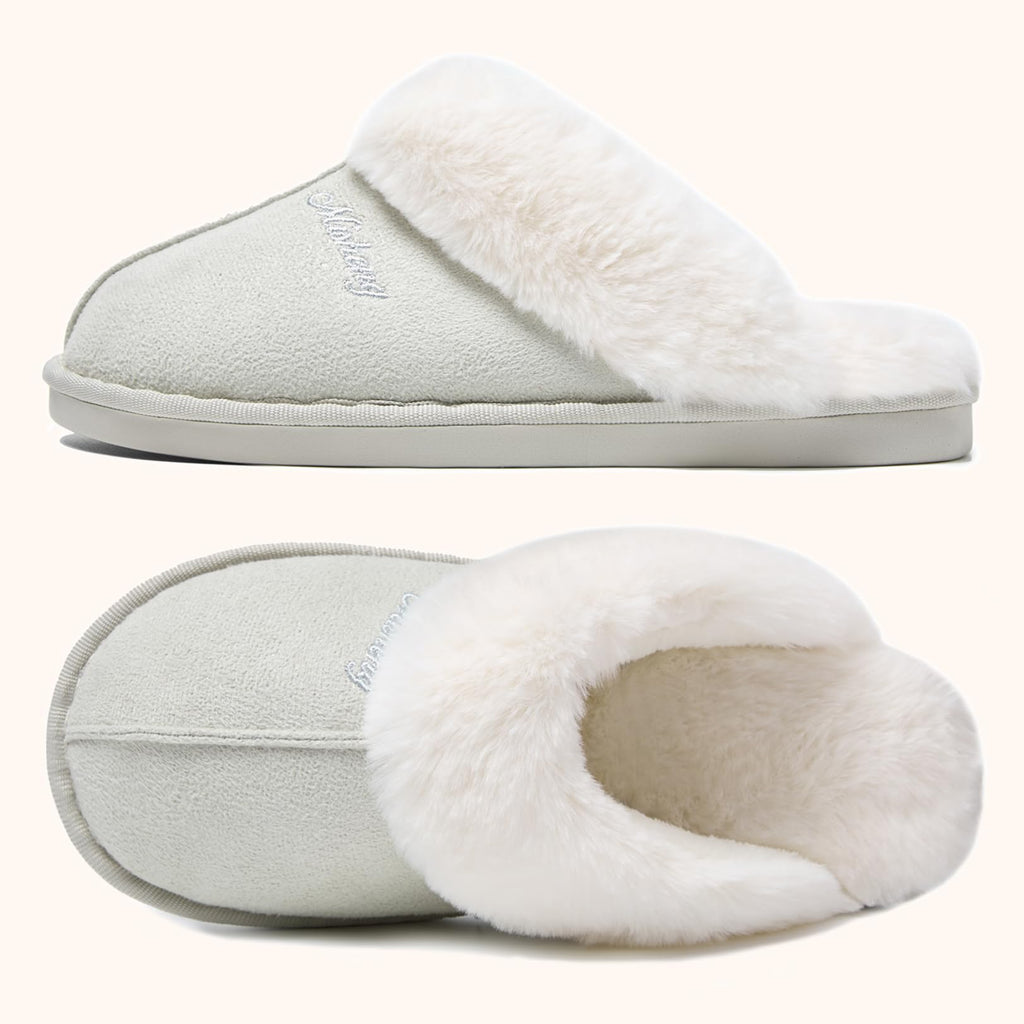 Misolin Chaussons Femme Homme Hiver Chaudes Maison Mémoire Mousse Pantoufle
