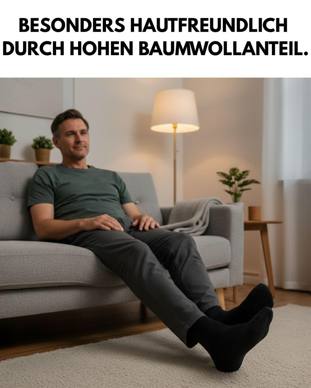 sockenkauf24 10 Paar Diabetikersocken für Herren & Damen ohne Gummibund & ohne Naht aus Baumwolle Diabetiker Socken mit Komfortbund ohne Gummi