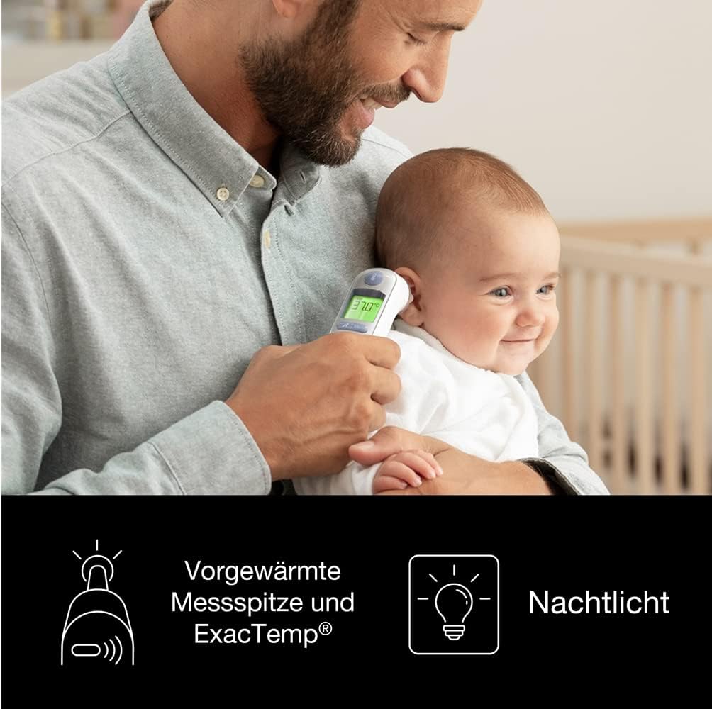 Braun ThermoScan 7 Ohrthermometer BRAIRT6520 | Age Precision Technologie | Farbcodiertes Digitaldisplay | Baby- und kleinkindfreundlich | Die #1 Marke bei Ärzten(1)